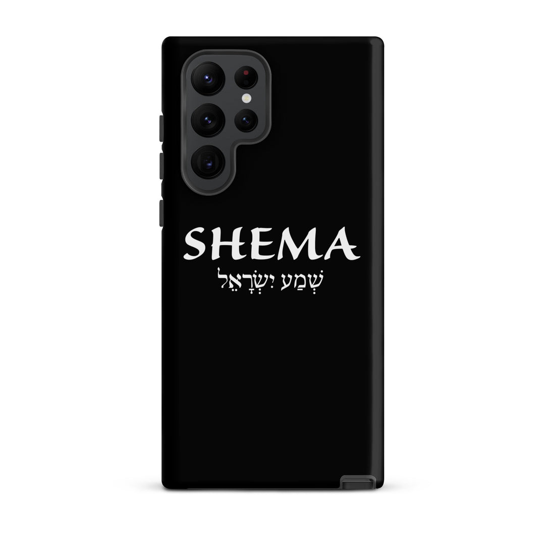 Christian Phone Case Shema Hebrew Black for Samsung® Samsung® Phone Cases Matte Samsung Galaxy S22 Ultra 