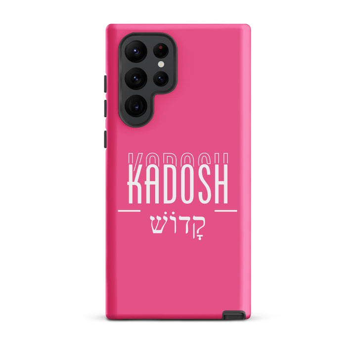 Christian Phone Case Kadosh Hebrew Pink for Samsung® Samsung® Phone Cases Matte Samsung Galaxy S22 Ultra 