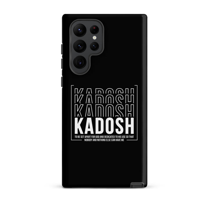 Christian Phone Case Kadosh Dedicated To His Use Black for Samsung® Samsung® Phone Cases Matte Samsung Galaxy S22 Ultra 