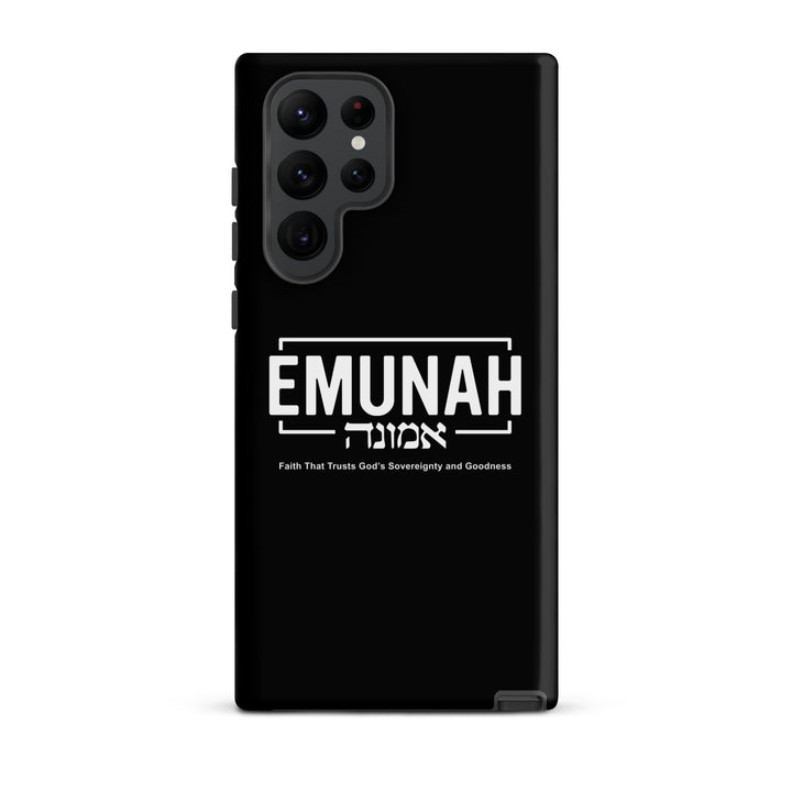 Christian Phone Case Emunah Faith That Trusts for Samsung® Samsung® Phone Cases Matte Samsung Galaxy S22 Ultra 