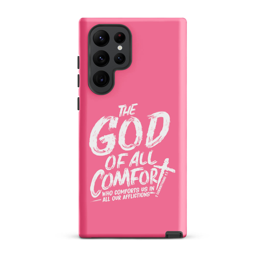 Christian Phone Case God of All Comfort Pink for Samsung® Samsung® Phone Cases Matte Samsung Galaxy S22 Ultra 