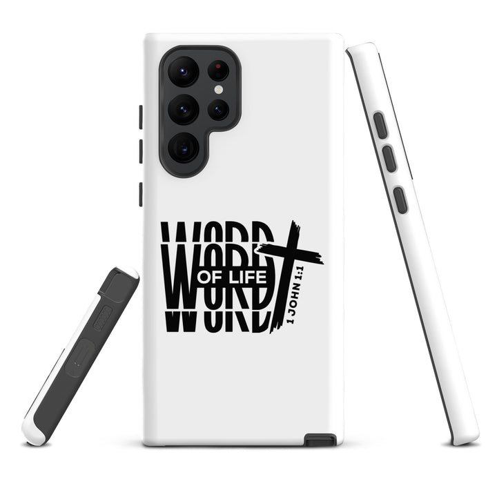 Christian Phone Case Word of Life Cross White for Samsung® Samsung® Phone Cases   