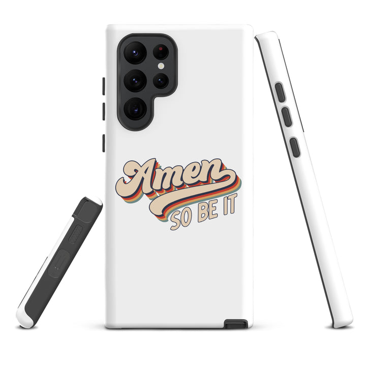 Christian Phone Case Amen So Be It White for Samsung® Samsung® Phone Cases   