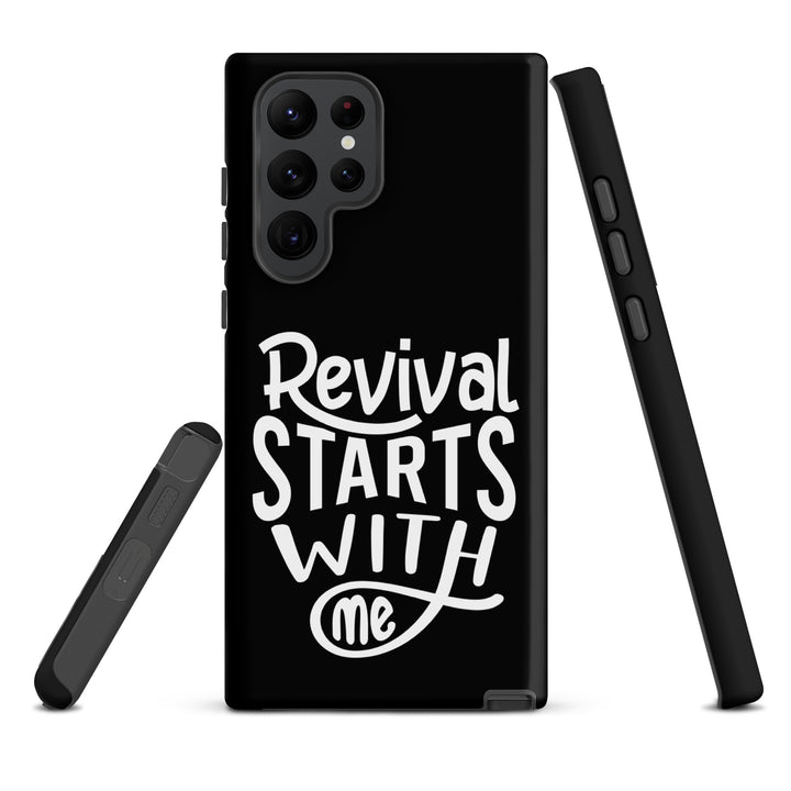 Christian Phone Case Revival Starts With Me Black for Samsung® Samsung® Phone Cases   