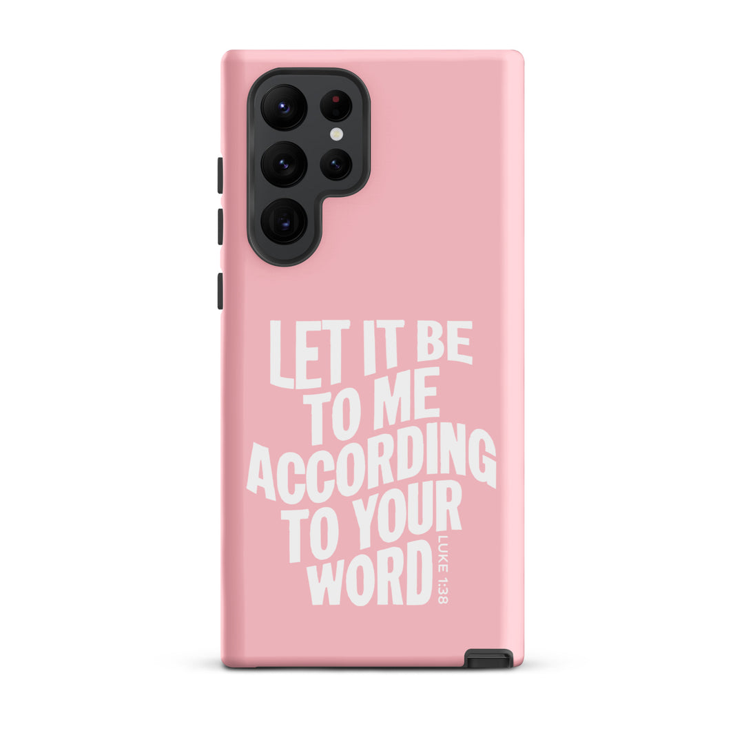 Christian Phone Case According To Your Word Pink for Samsung® Samsung® Phone Cases Matte Samsung Galaxy S22 Ultra 