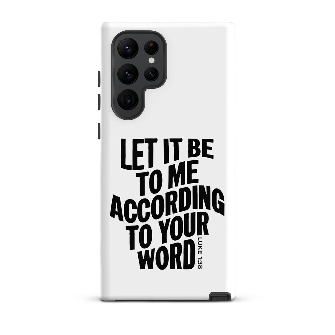 Christian Phone Case According To Your Word White for Samsung® Samsung® Phone Cases Matte Samsung Galaxy S22 Ultra 