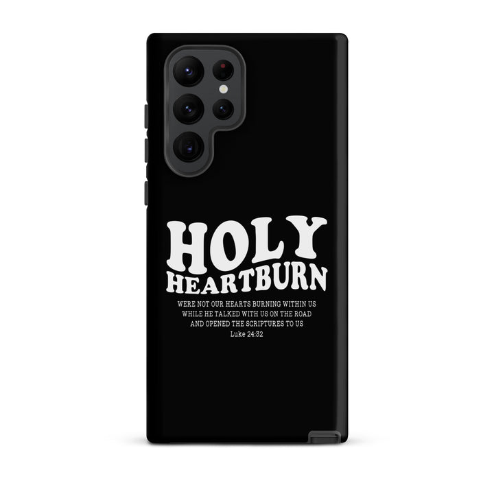 Christian Phone Case Holy Heartburn Black for Samsung® Samsung® Phone Cases Matte Samsung Galaxy S22 Ultra 