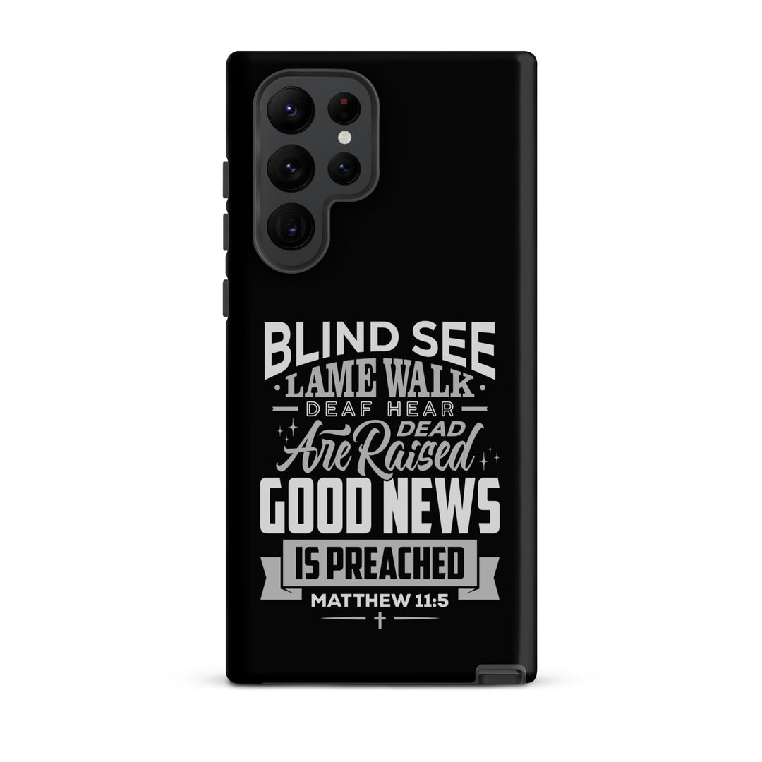 Christian Phone Case Go and Tell John Black for Samsung® Samsung® Phone Cases Matte Samsung Galaxy S22 Ultra 