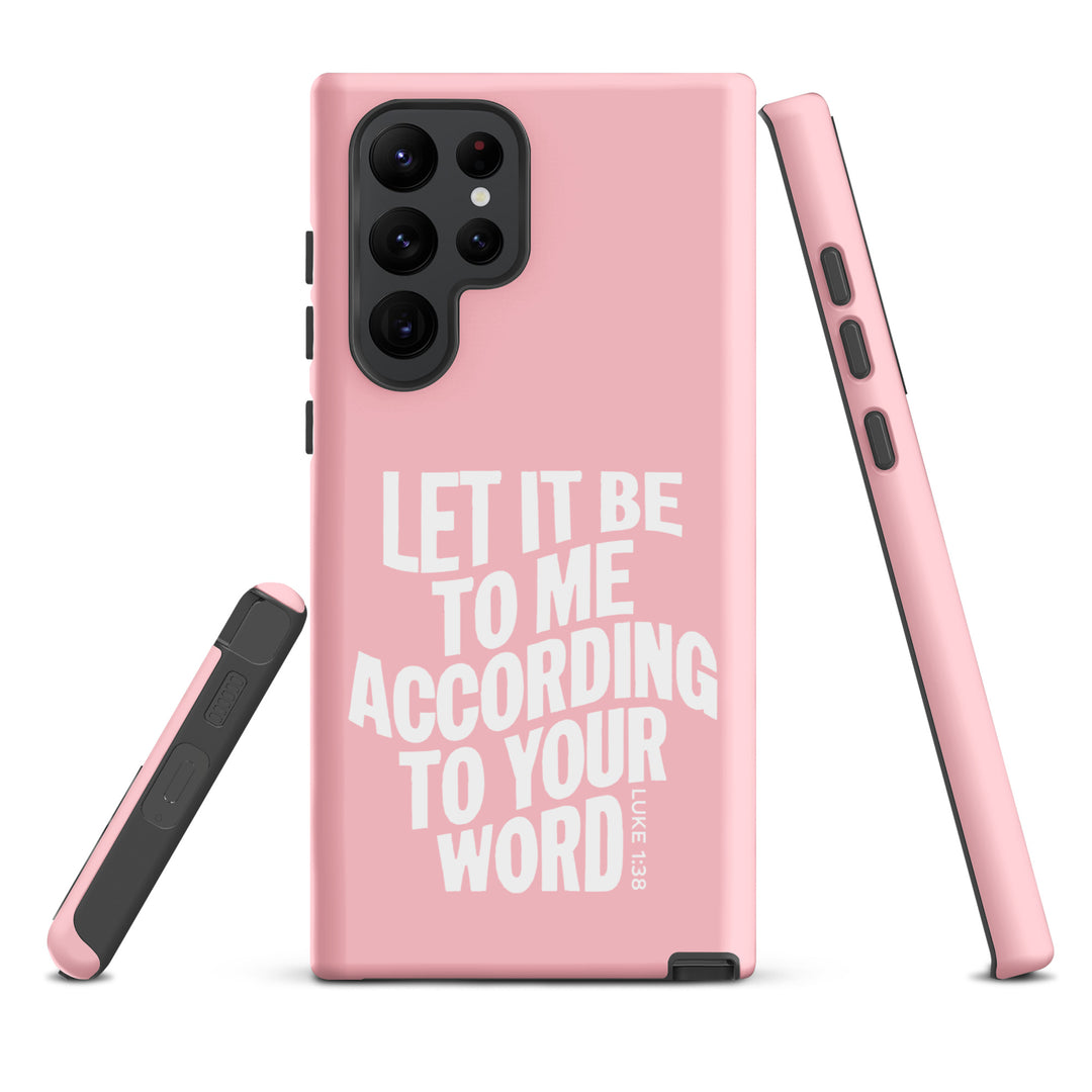 Christian Phone Case According To Your Word Pink for Samsung® Samsung® Phone Cases   