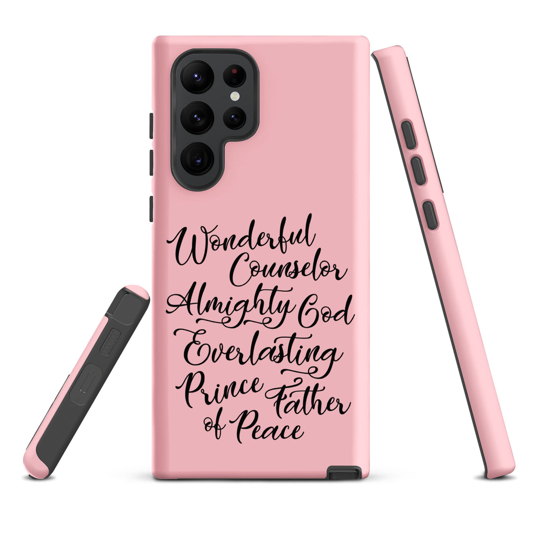 Christian Phone Case Wonderful Counselor Pink for Samsung® Samsung® Phone Cases   