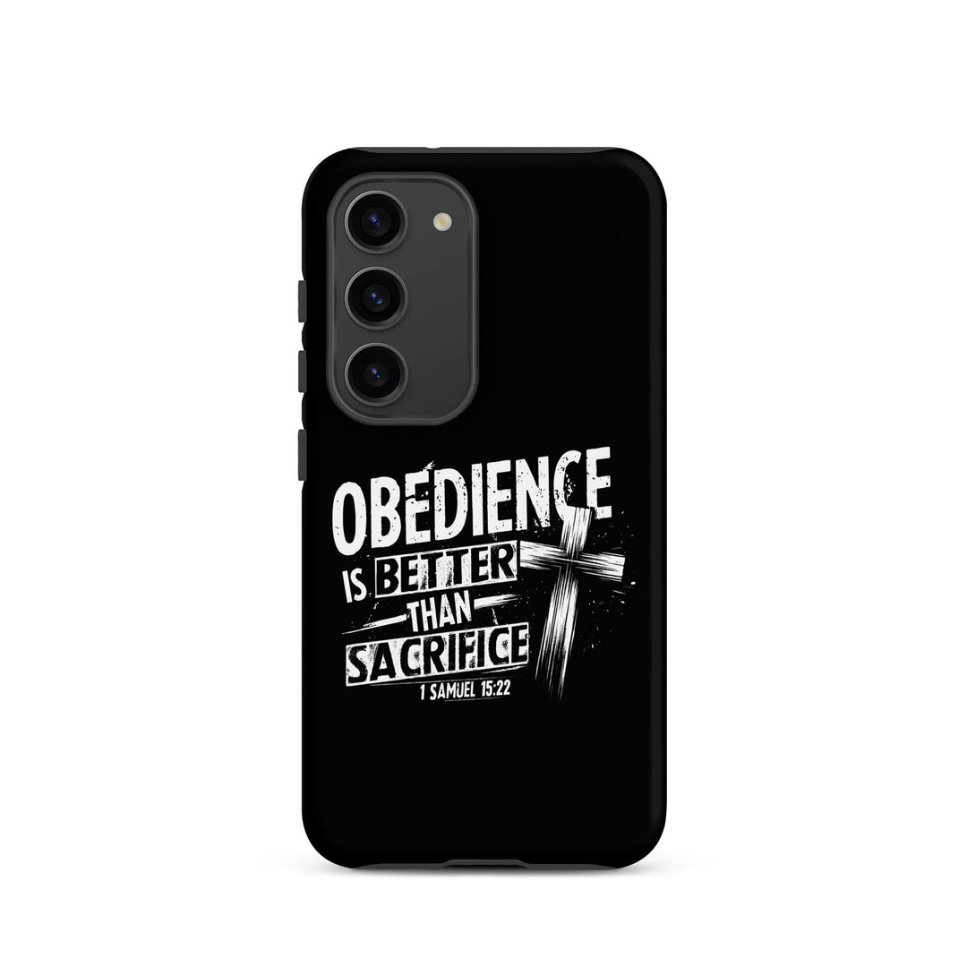 Christian Phone Case Obedience Is Better for Samsung® Samsung® Phone Cases Matte Samsung Galaxy S23 