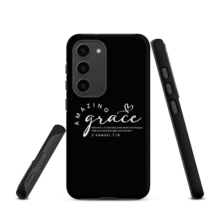 Christian Phone Case Amazing Grace Heart Black for Samsung® Samsung® Phone Cases   