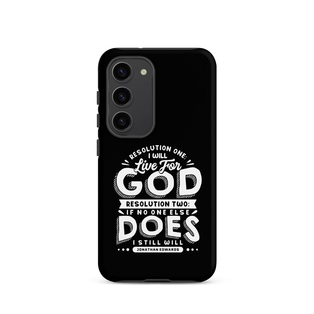 Christian Phone Case Live For God Black for Samsung® Samsung® Phone Cases Matte Samsung Galaxy S23 