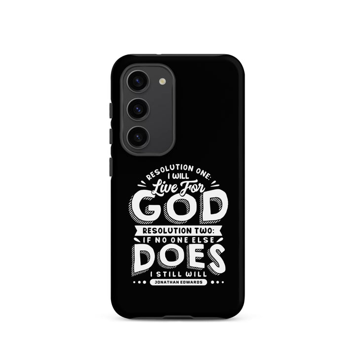 Christian Phone Case Live For God Black for Samsung® Samsung® Phone Cases Matte Samsung Galaxy S23 