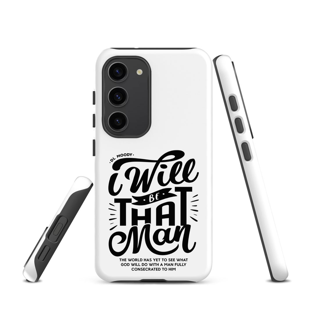 Christian Phone Case I Will Be That Man White for Samsung® Samsung® Phone Cases   