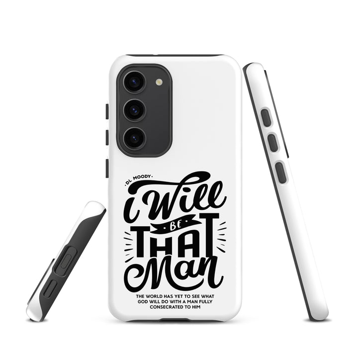 Christian Phone Case I Will Be That Man White for Samsung® Samsung® Phone Cases   