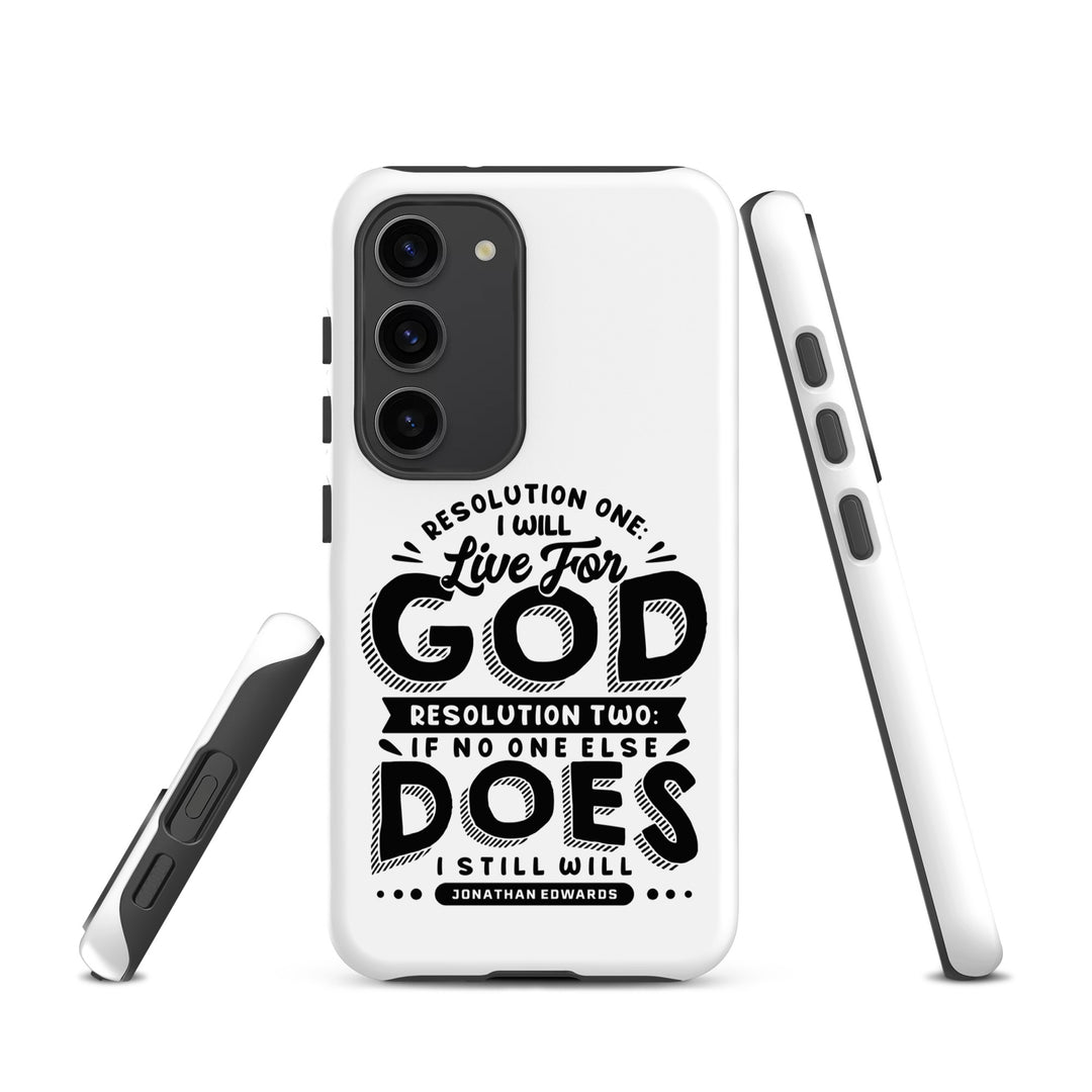 Christian Phone Case Live For God White for Samsung® Samsung® Phone Cases   