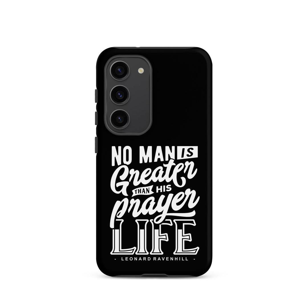 Christian Phone Case Prayer Life Black for Samsung® Samsung® Phone Cases Matte Samsung Galaxy S23 