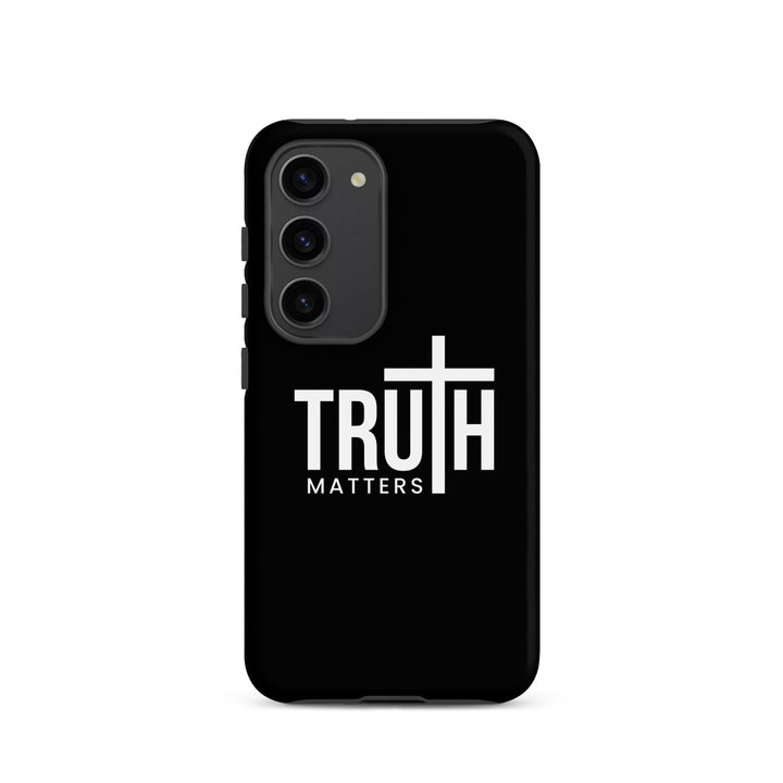 Christian Phone Case Truth Matters Black for Samsung® Samsung® Phone Cases Matte Samsung Galaxy S23 