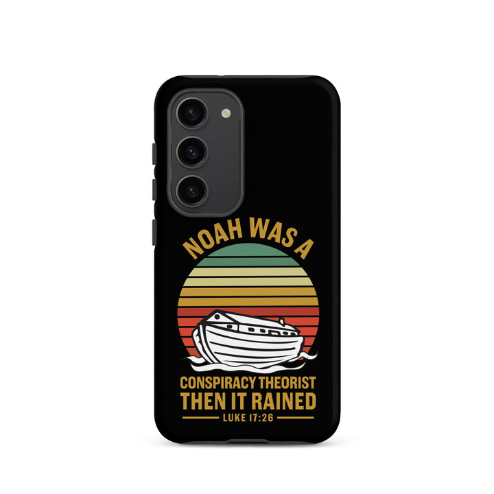 Christian Phone Case Noah Conspiracy Black for Samsung® Samsung® Phone Cases Matte Samsung Galaxy S23 