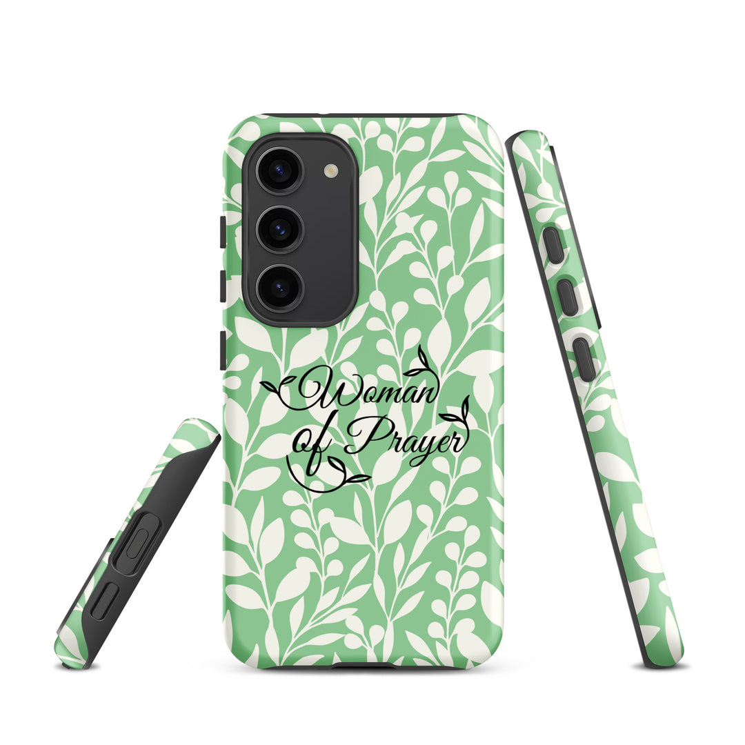 Christian Phone Case Woman of Prayer Green for Samsung® Samsung® Phone Cases   