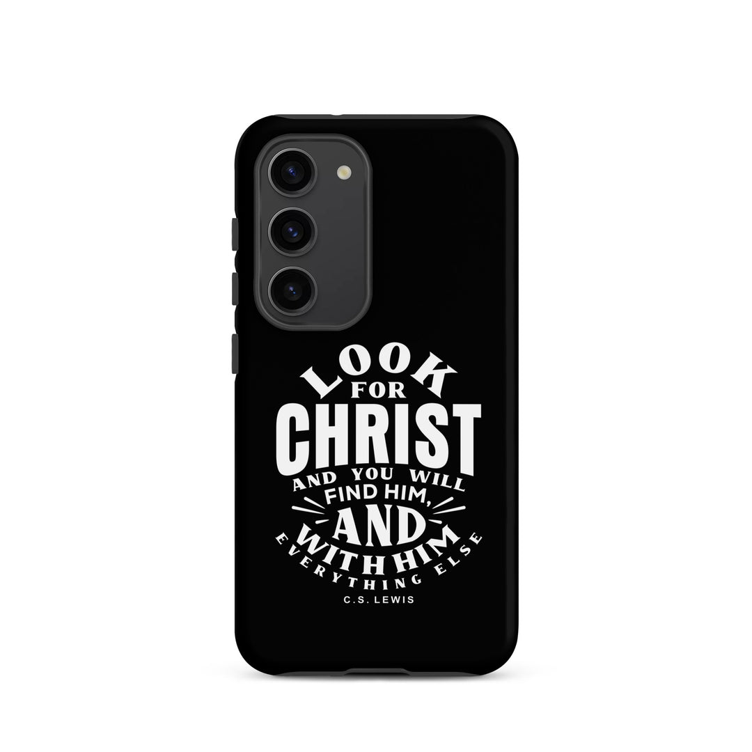 Christian Phone Case Look For Christ Black for Samsung® Samsung® Phone Cases Matte Samsung Galaxy S23 