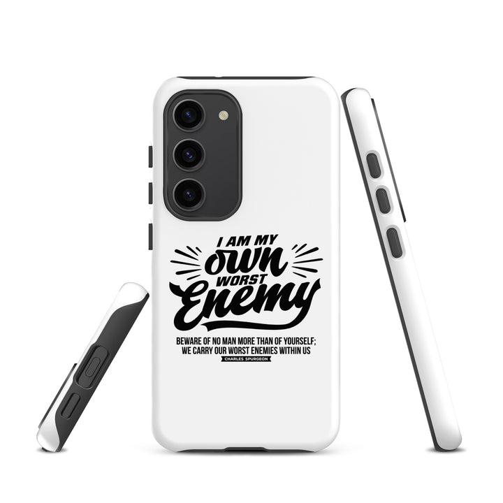 Christian Phone Case Worst Enemy White for Samsung® Samsung® Phone Cases   