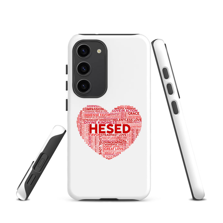 Christian Phone Case Hesed Heart White for Samsung® Samsung® Phone Cases   