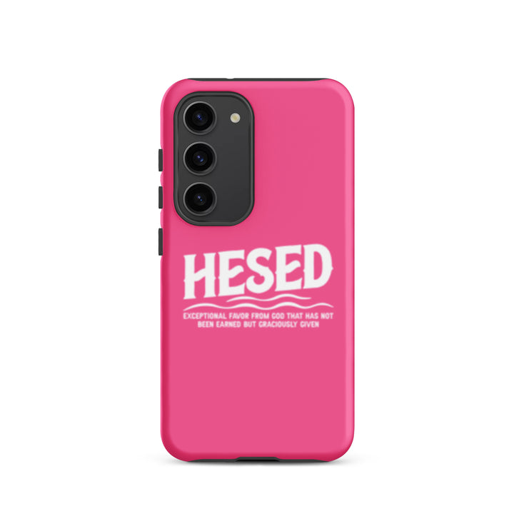 Christian Phone Case Hesed Exceptional Favor Pink for Samsung® Samsung® Phone Cases Matte Samsung Galaxy S23 