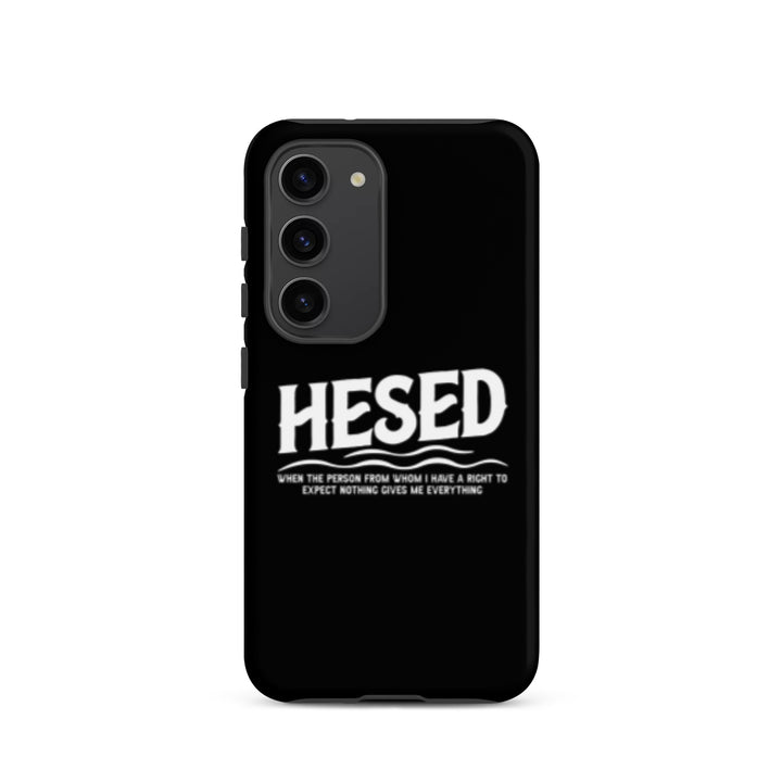 Christian Phone Case Hesed Everything Black  for Samsung® Samsung® Phone Cases Matte Samsung Galaxy S23 