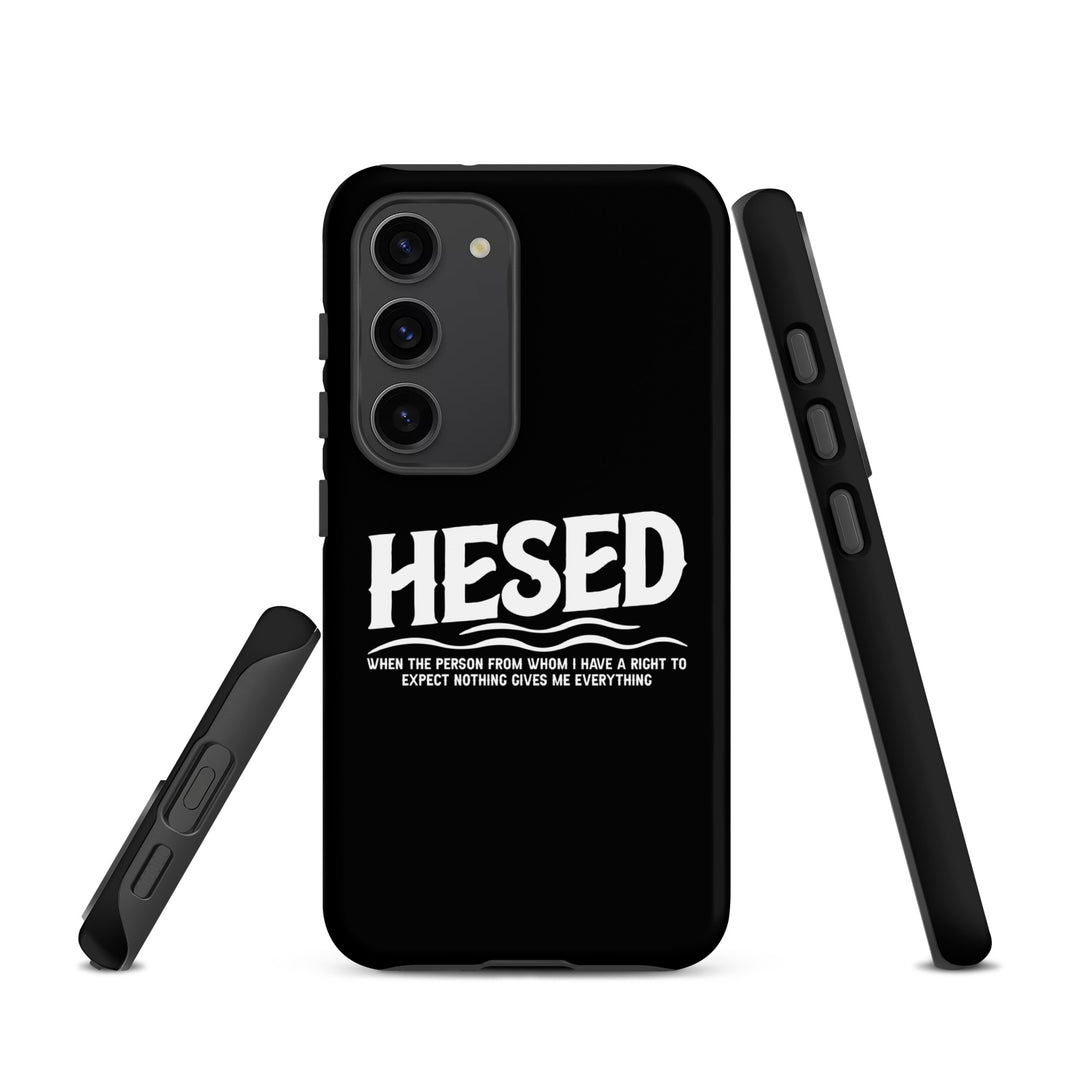 Christian Phone Case Hesed Everything Black  for Samsung® Samsung® Phone Cases   