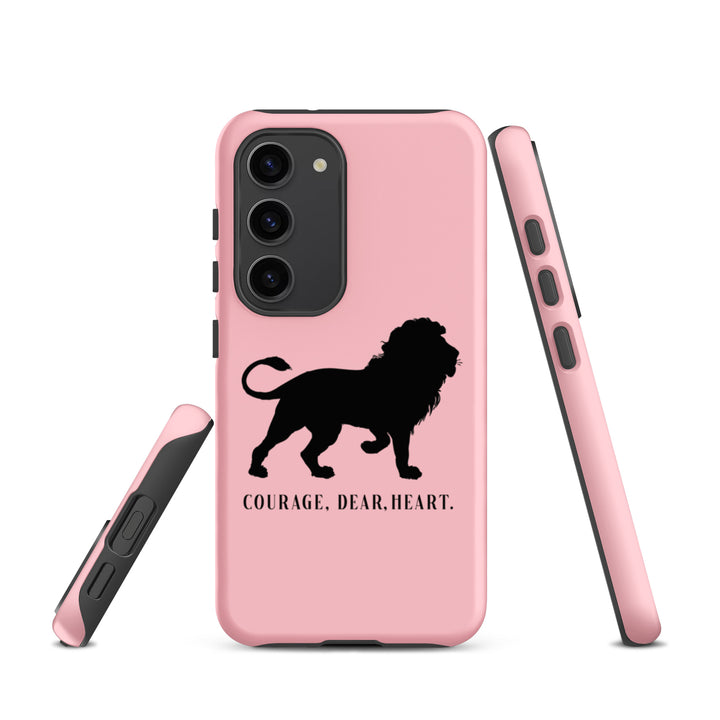 Christian Phone Case Courage Dear Heart Pink for Samsung® Samsung® Phone Cases   