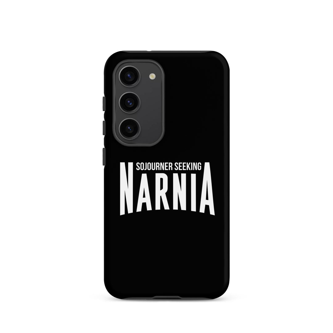 Christian Phone Case Sojourner Seeking Narnia Black for Samsung® Samsung® Phone Cases Matte Samsung Galaxy S23 