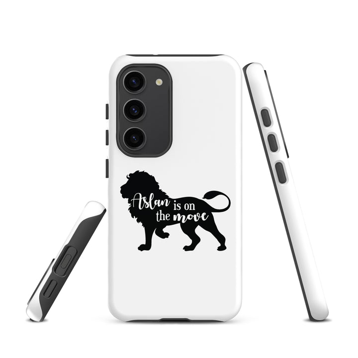 Christian Phone Case Aslan Is On The Move White for Samsung® Samsung® Phone Cases   