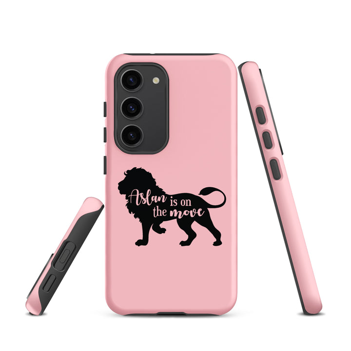 Christian Phone Case Aslan Is On The Move Pink for Samsung® Samsung® Phone Cases   