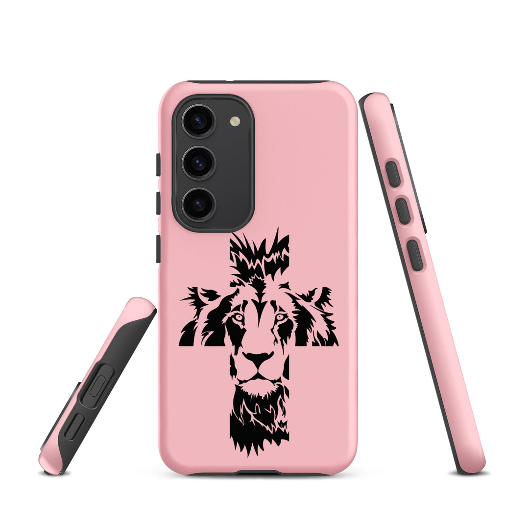 Christian Phone Case Aslan Cross Pink for Samsung® Samsung® Phone Cases   