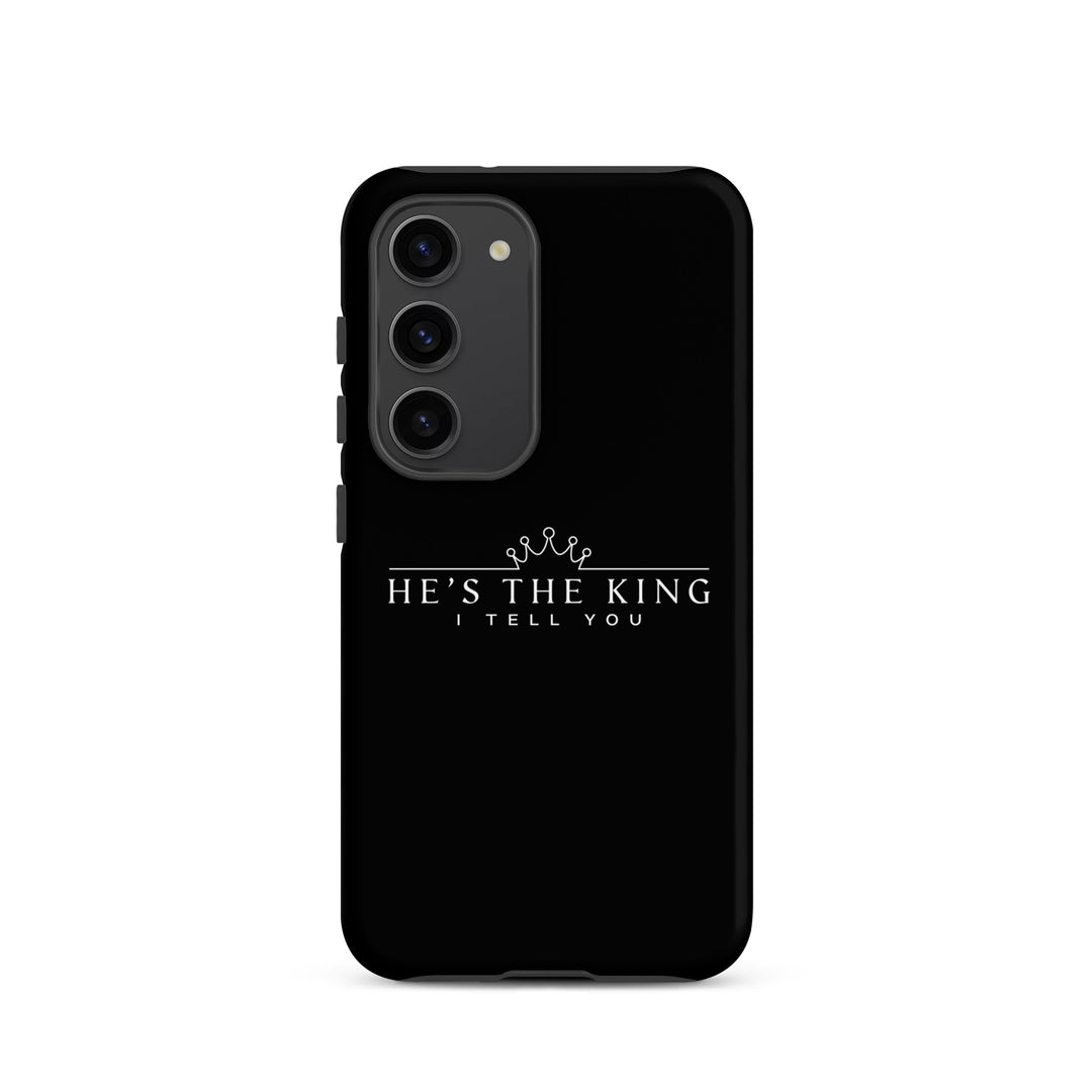 Christian Phone Case He's The King Black for Samsung® Samsung® Phone Cases Matte Samsung Galaxy S23 