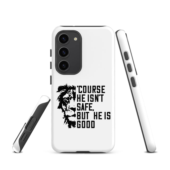 Christian Phone Case 'Course He Isn't Safe White for Samsung® Samsung® Phone Cases   