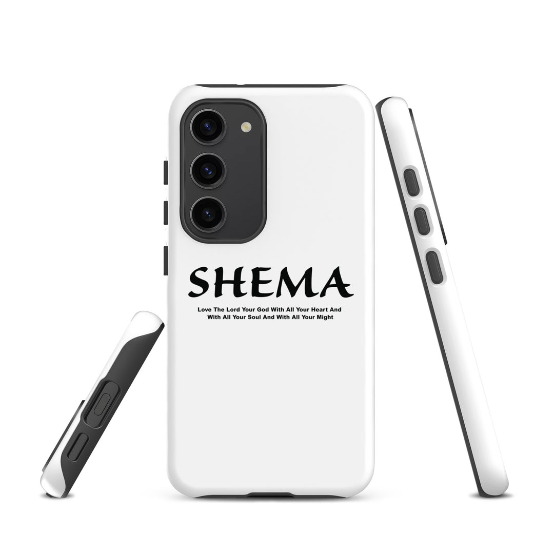 Christian Phone Case Shema Love The Lord White for Samsung® Samsung® Phone Cases   