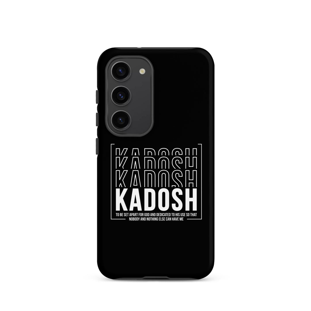 Christian Phone Case Kadosh Dedicated To His Use Black for Samsung® Samsung® Phone Cases Matte Samsung Galaxy S23 