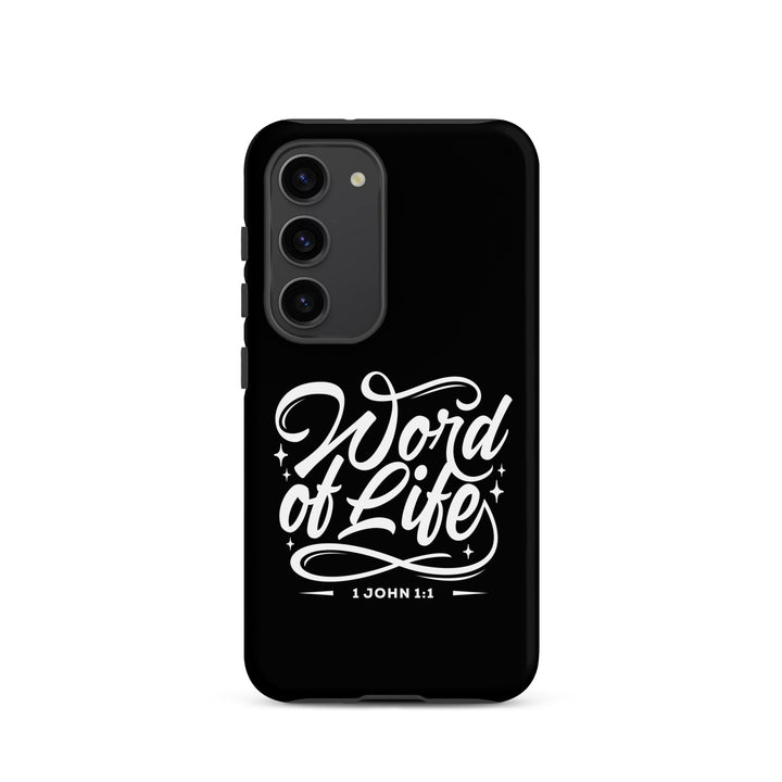 Christian Phone Case Word of Life Black for Samsung® Samsung® Phone Cases Matte Samsung Galaxy S23 