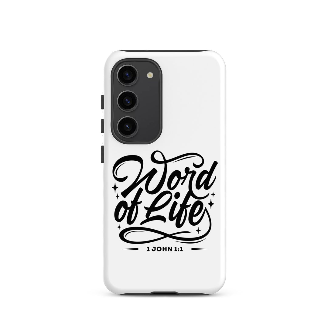 Christian Phone Case Word of Life White for Samsung® Samsung® Phone Cases Matte Samsung Galaxy S23 