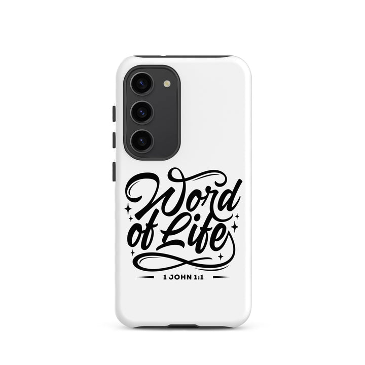 Christian Phone Case Word of Life White for Samsung® Samsung® Phone Cases Matte Samsung Galaxy S23 