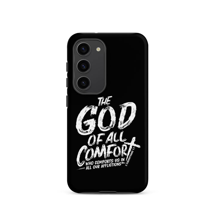 Christian Phone Case God of All Comfort Black for Samsung® Samsung® Phone Cases Matte Samsung Galaxy S23 