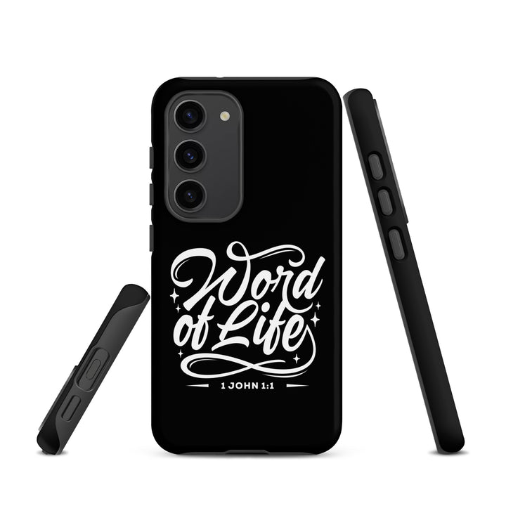 Christian Phone Case Word of Life Black for Samsung® Samsung® Phone Cases   