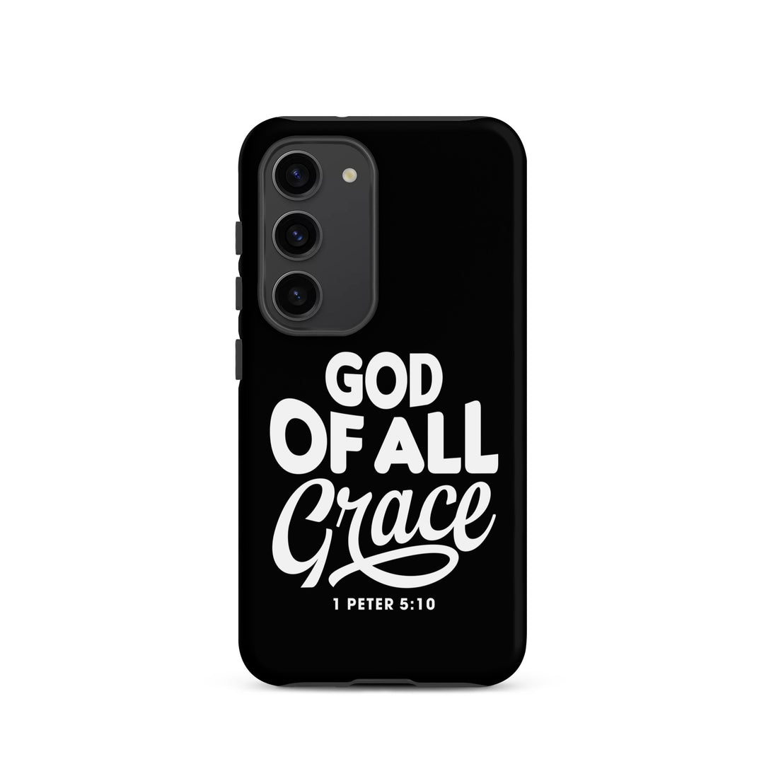 Christian Phone Case God of All Grace Black for Samsung® Samsung® Phone Cases Matte Samsung Galaxy S23 