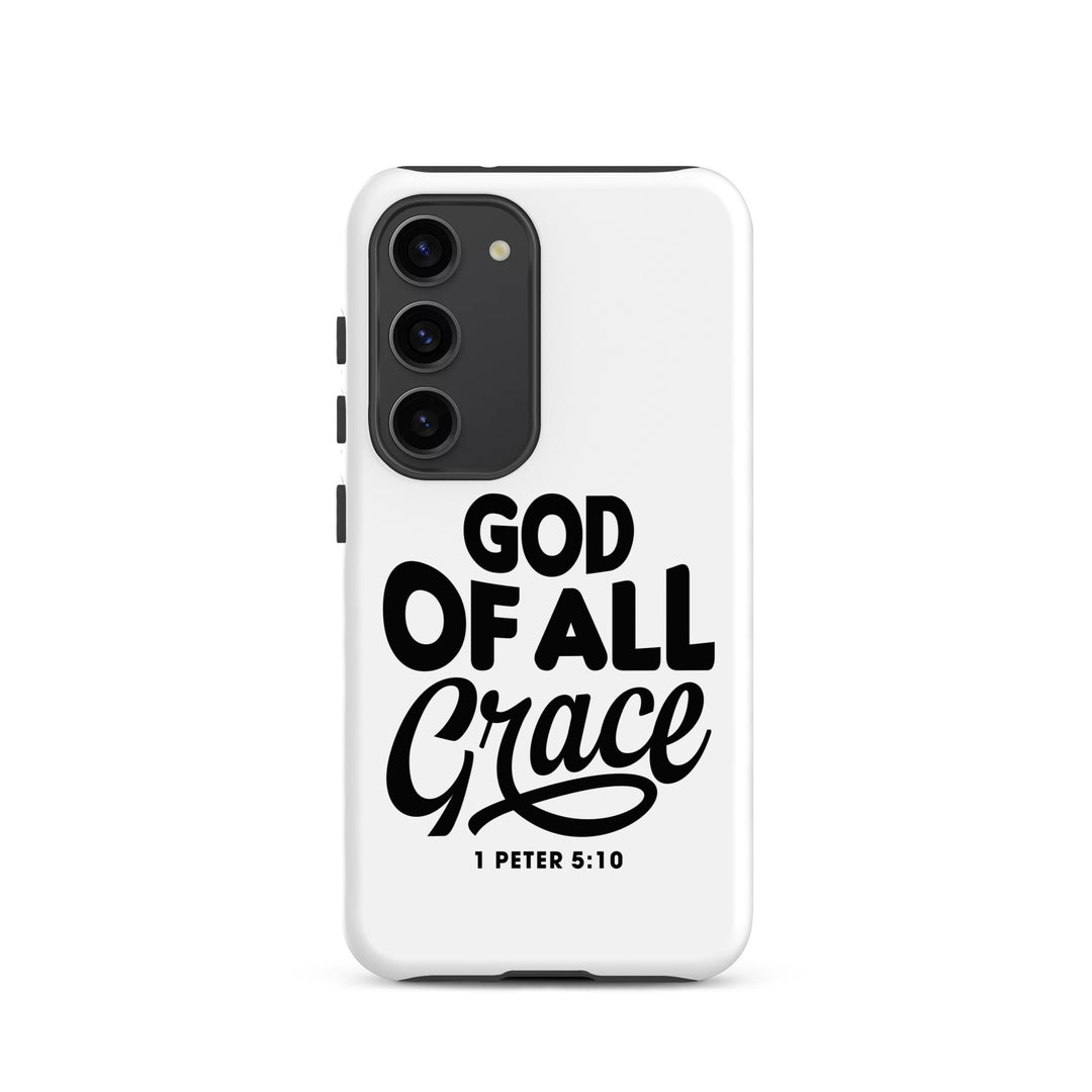 Christian Phone Case God of All Grace White for Samsung® Samsung® Phone Cases Matte Samsung Galaxy S23 