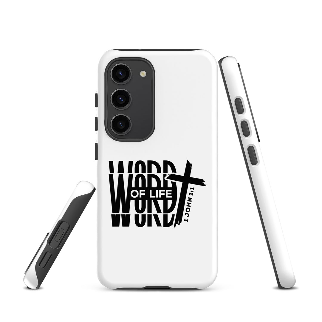 Christian Phone Case Word of Life Cross White for Samsung® Samsung® Phone Cases   