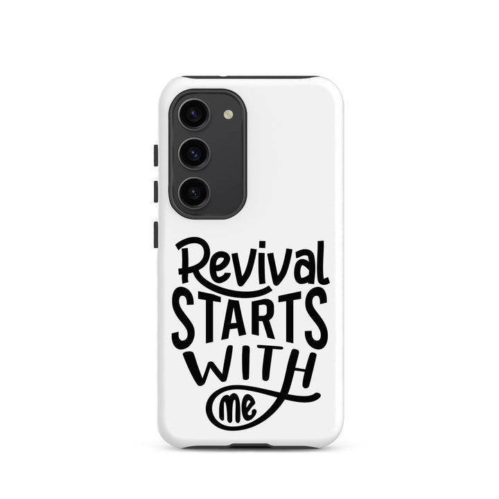 Christian Phone Case Revival Starts With Me White for Samsung® Samsung® Phone Cases Matte Samsung Galaxy S23 