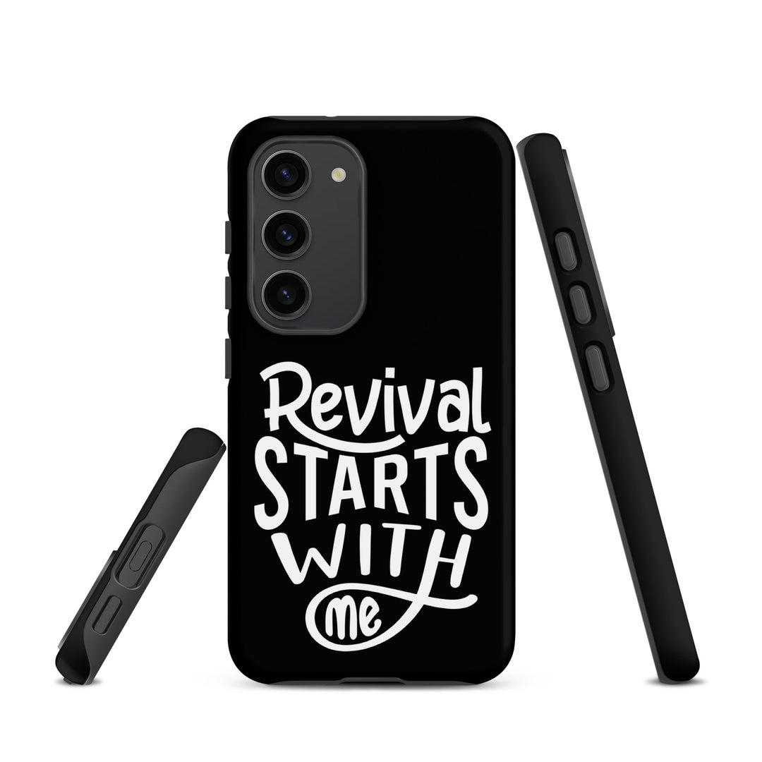 Christian Phone Case Revival Starts With Me Black for Samsung® Samsung® Phone Cases   